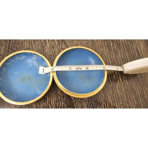 Vintage Round Cloisonne Enamel Trinket Box - Picture 6 of 8